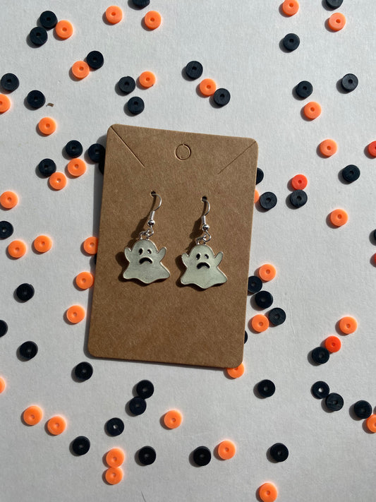 Glow in the dark ghost earrings