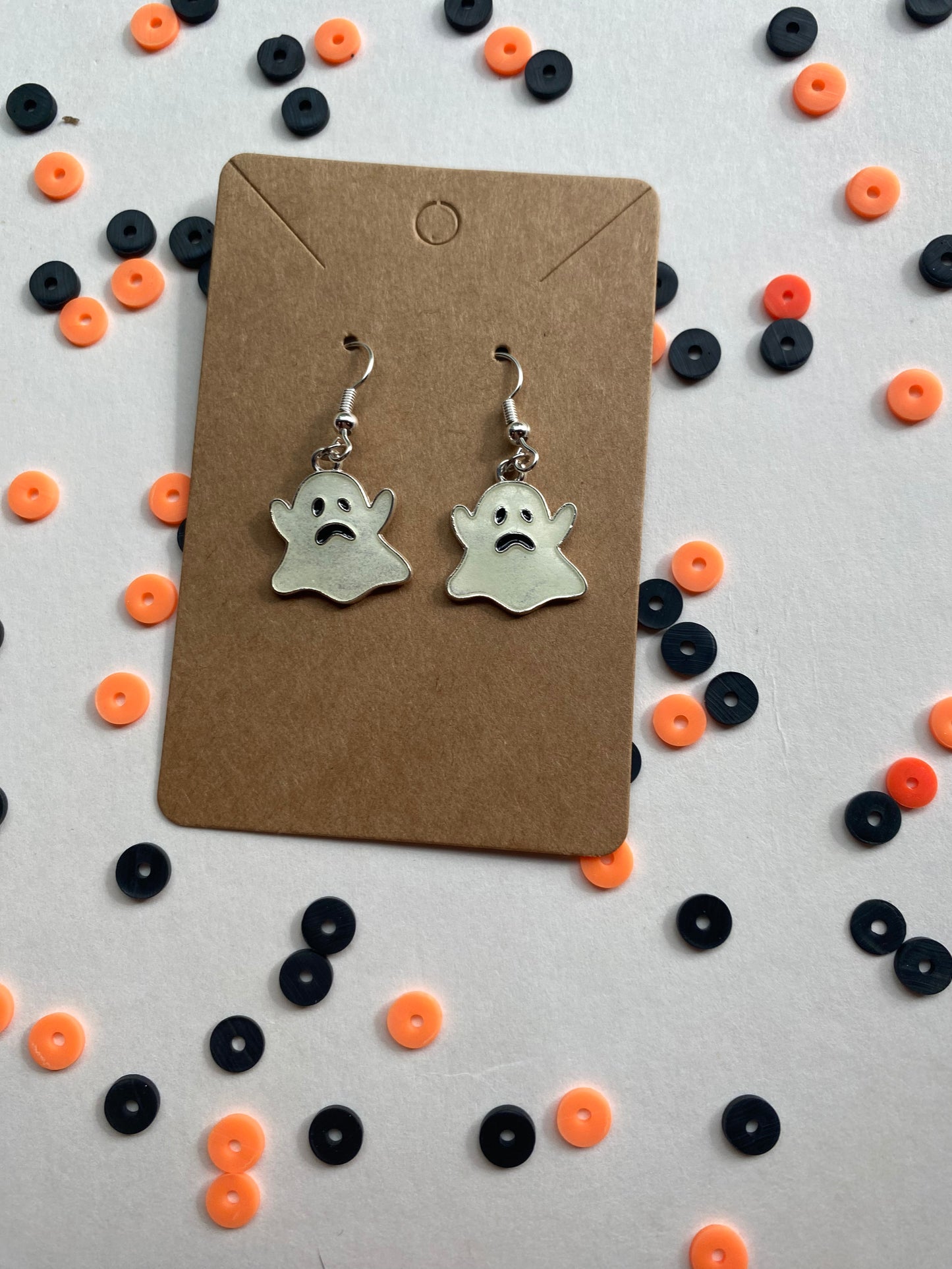 Glow in the dark ghost earrings